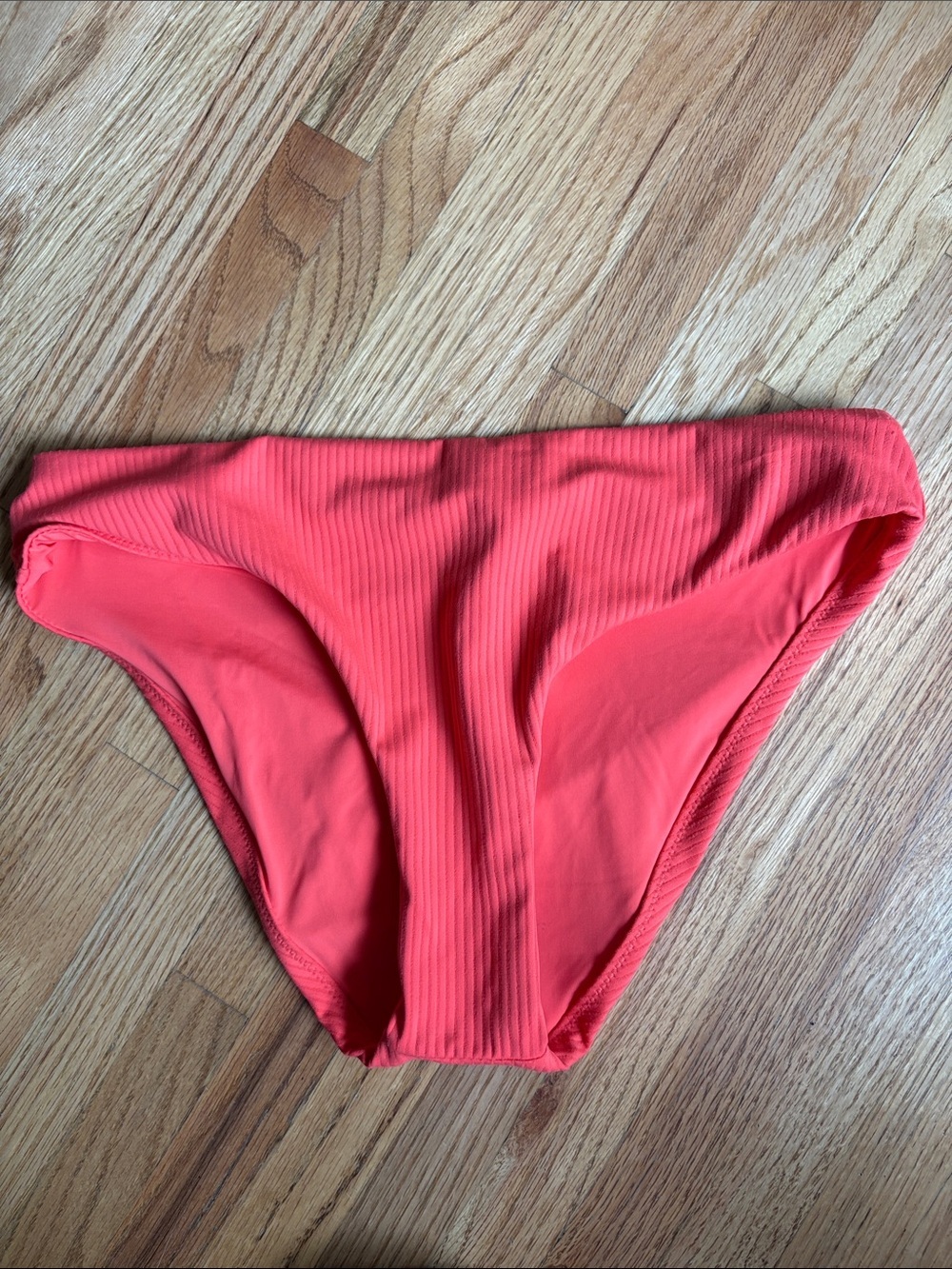 Title Nine small Ribbed Coral Bikini Bottoms